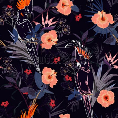 Papier peint  Fleurs d'hibiscus