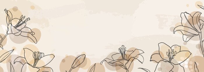 Papier peint  Fleurs délicates sur un fond d'aquarelle