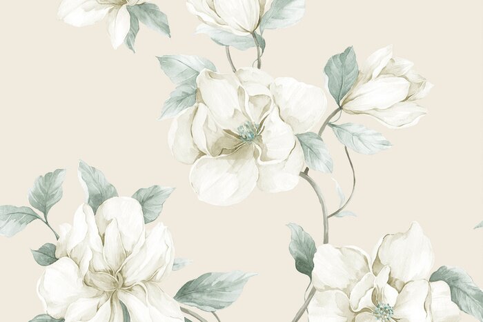 Papier peint  Fleurs délicates sur une branche