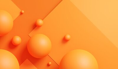 Papier peint  Fond 3D orange