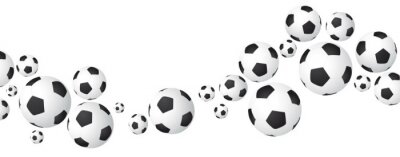 Papier peint  Fond ballons de foot