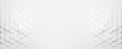 Papier peint  Fond blanc avec nids d'abeilles