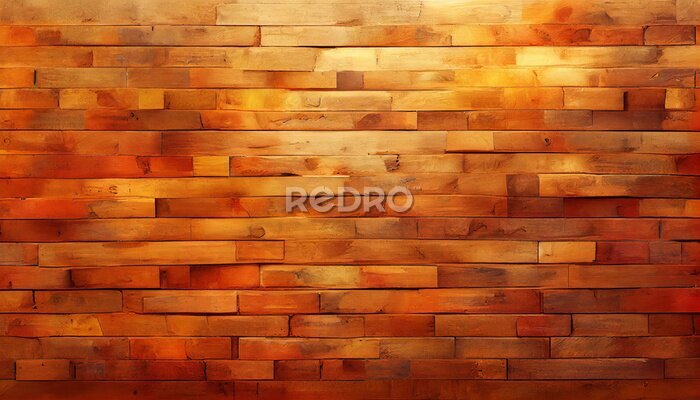 Papier peint  Fond de mur de brique orange