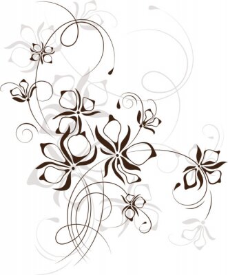 Fond floral de cru, illustration vectorielle