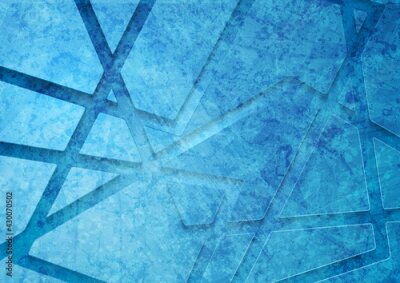 Papier peint  Fond géométrique bleu