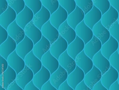 Papier peint  Fond géométrique turquoise 3D