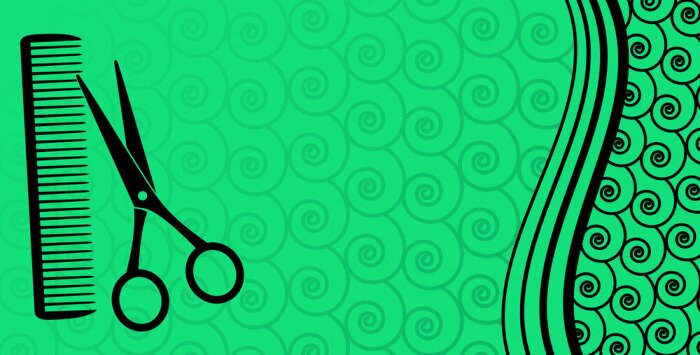 Papier peint  fond pour salon de coiffure masculin