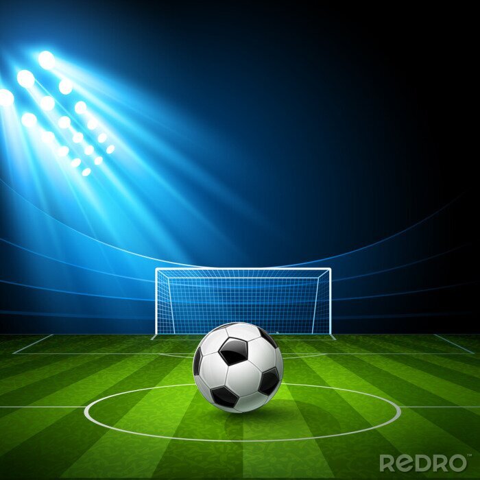 Papier peint  Football au centre du terrain