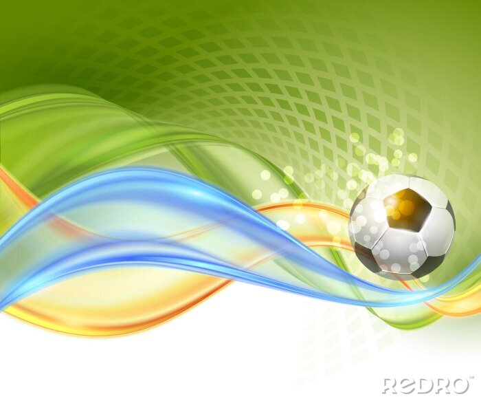 Papier peint  Football image abstraite