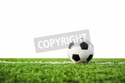 Papier peint  Football sur le gazon vert