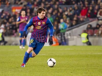 Papier peint  Footballeur Lionel Messi pendant un match