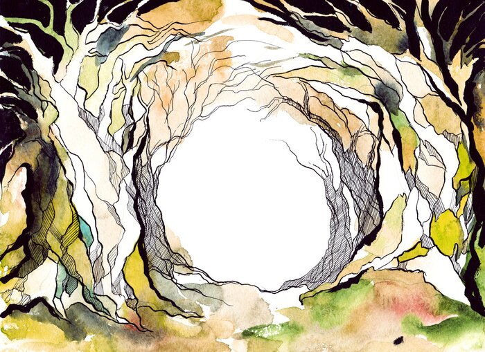 Papier peint  Forêt abstraite