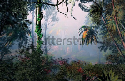 Papier peint  Forêt tropicale