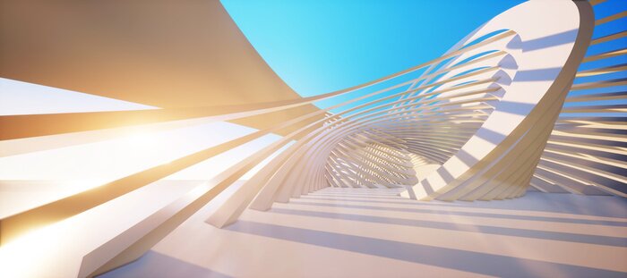 Papier peint  Forme architecturale géométrique