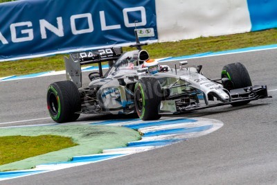 Papier peint  Formule 1 bolide pendant la course