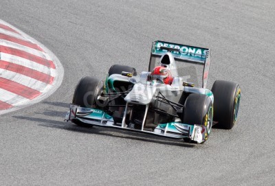 Papier peint  Formule 1 bolide qui tourne