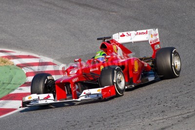 Papier peint  Formule 1 voiture dans un virage