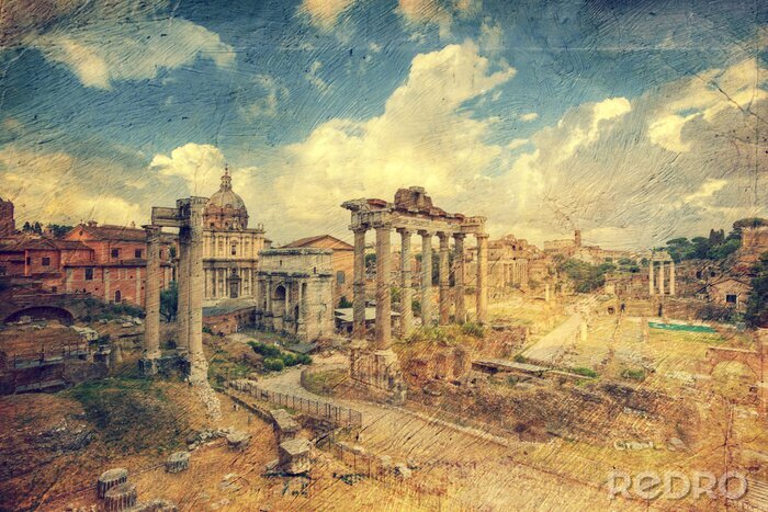 Papier peint  Foro Romano. Rome. Italie.