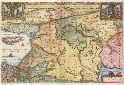 Fragment antique de la carte du monde