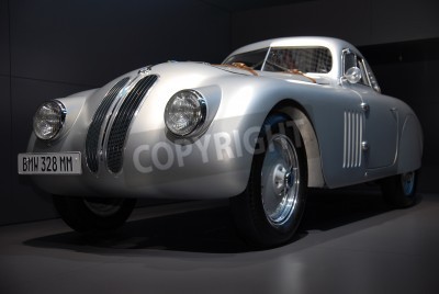 Papier peint  FRANCFORT - SEP 20: BMW 328 MM Old timer - Efficient Dynamics sur 63ème IAA (Internationale Automobil Ausstellung) sur Septembre 2009 à Francfort