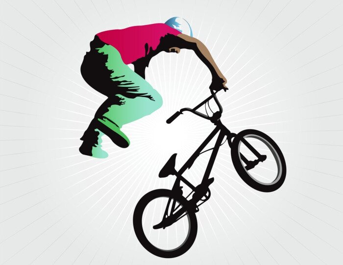 Papier peint  Freestyle sur un BMX