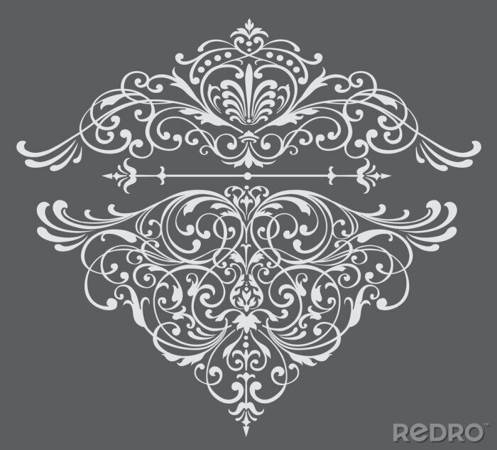 Papier peint  frontière fleurie