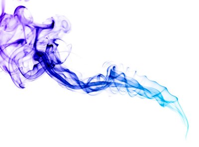 Papier peint  Fumée bleu violet