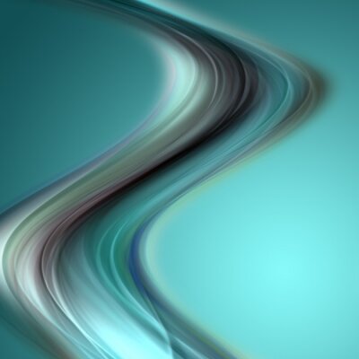 Papier peint  Fumée noir et turquoise