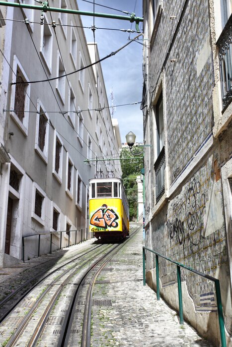 Papier peint  Funiculaire à Lisbonne