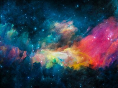 Papier peint  Galaxie abstraite