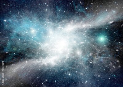 Papier peint  Galaxie blanche dans l'espace