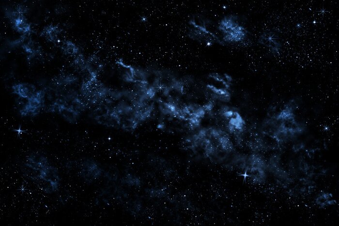 Papier peint  Galaxie dans l'espace sombre