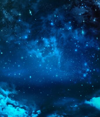 Galaxie dans le ciel nocturne