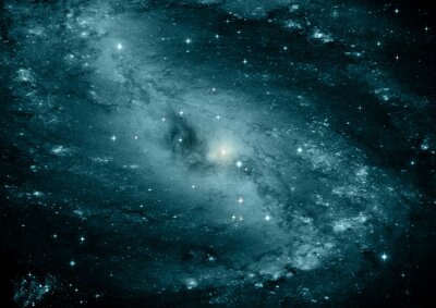 Papier peint  Galaxie dans le ciel sombre