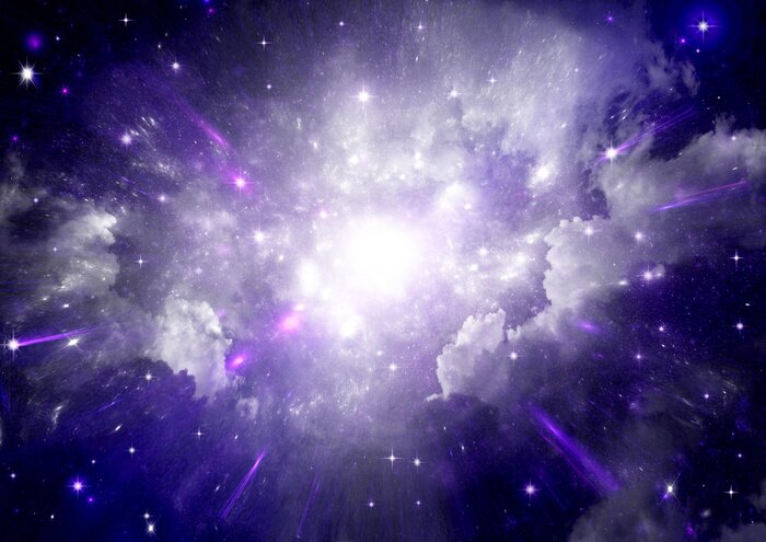 Papier peint  Galaxie lumineuse