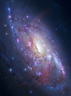 Papier peint  Galaxie spirale dans le ciel