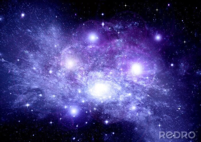 Papier peint  Galaxies bleues