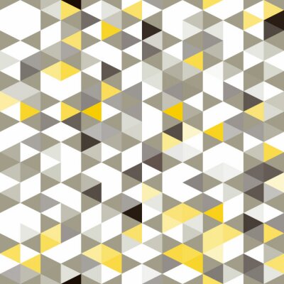 Papier peint  Géométrie avec des éléments jaunes