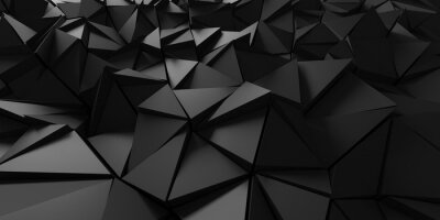 Papier peint  Géométrie noire 3D