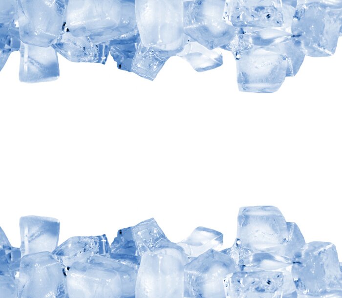 Papier peint  Glaçons cadre