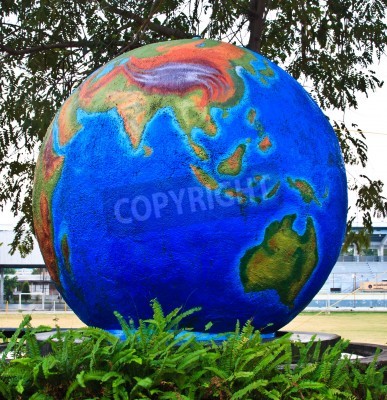 Papier peint  Globe terrestre 3D