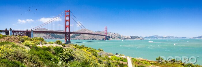 Papier peint  Golden Gate de San Francisco sur le paysage