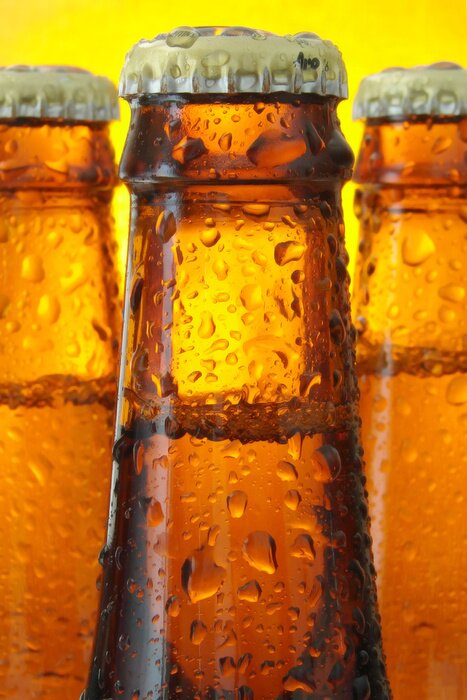 Papier peint  Goulots de bouteilles de bière