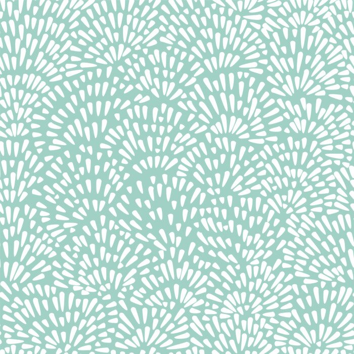 Papier peint  Gouttes abstraites sur un fond vert