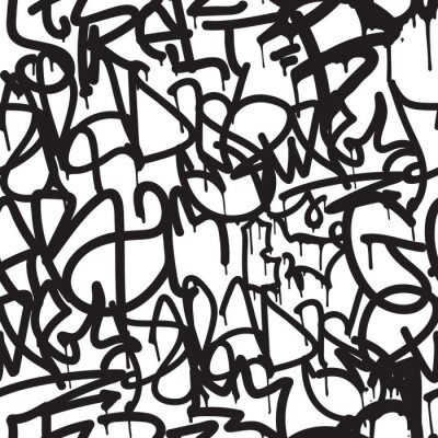 Papier peint  Graffiti abstrait à la mode