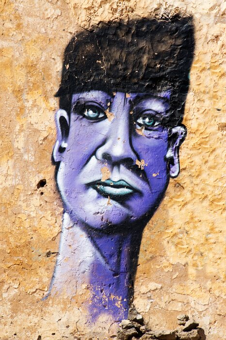 Papier peint  Graffiti avec une personne