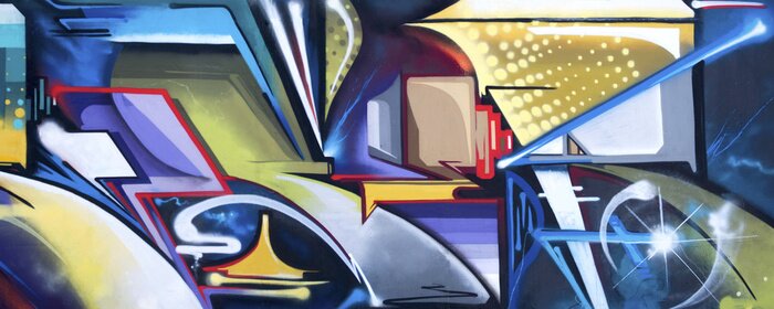 Papier peint  Graffiti dans un village