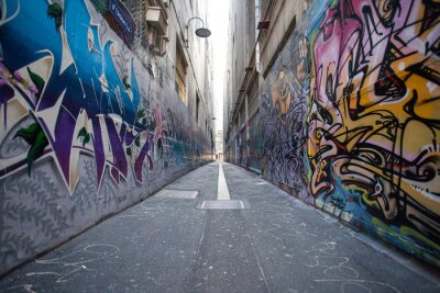 Papier peint  Graffiti dans une ruelle