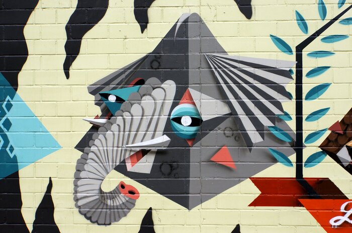 Papier peint  Graffiti dessin abstrait