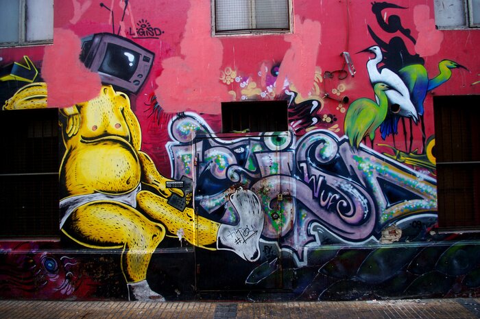 Papier peint  Graffiti style moderne